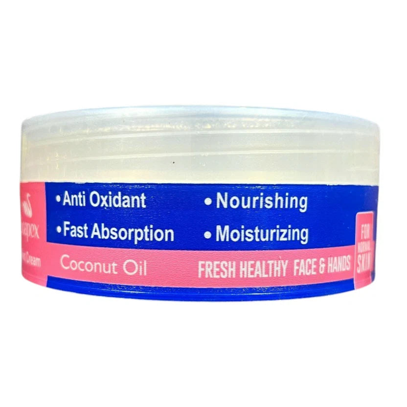 Soapex Nourishing & Moisturizing Coconut Oil Hand and Face Cream – Fast Absorbing Hydration for Fresh, Healthy Skin